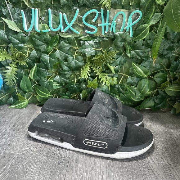 Nike Air Max Cirro DC1460 004 Slide Black Silver Sandals Slip On Mens Size 12 US main image 5